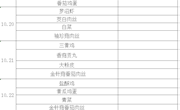 第8周菜单